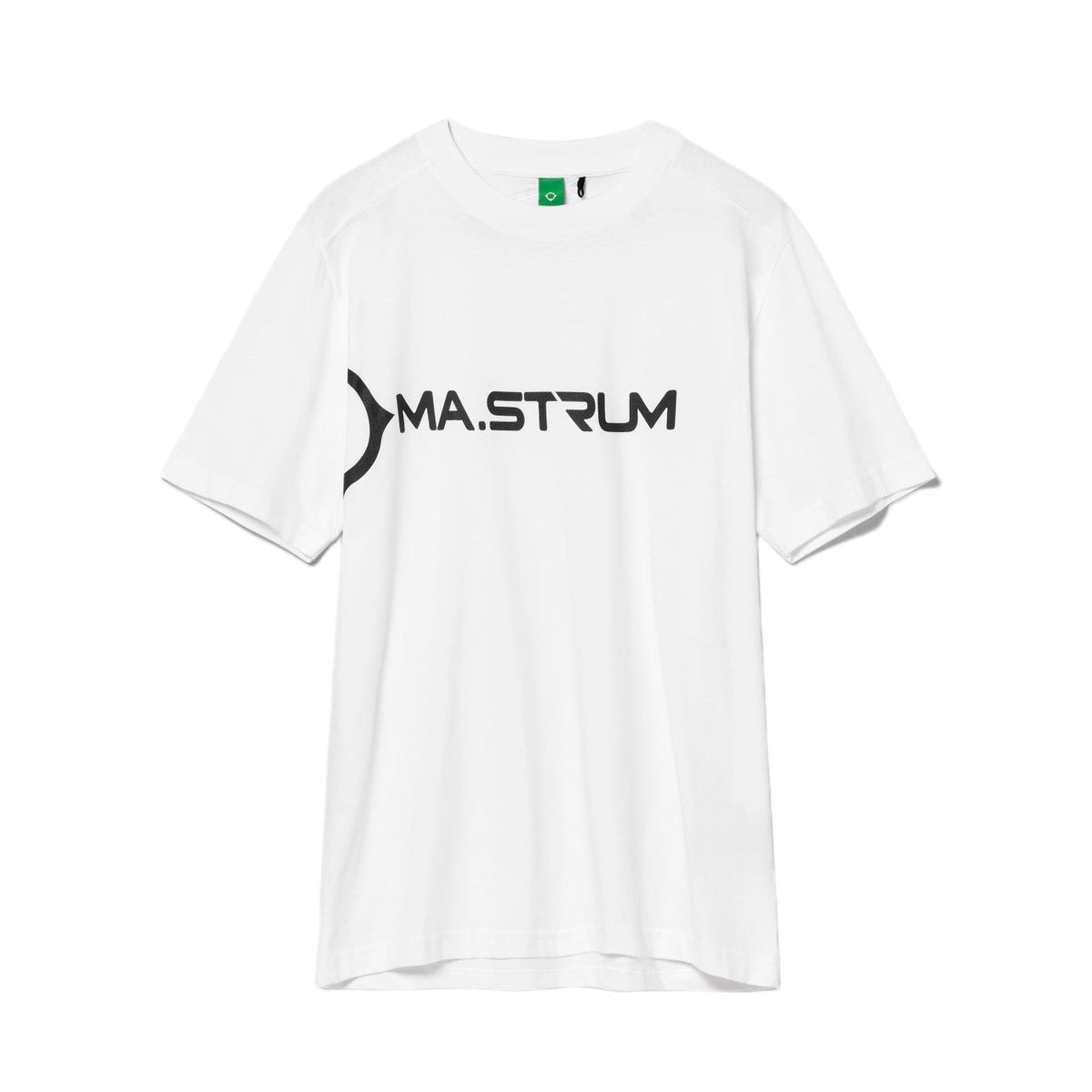 MA.Strum Scunner Logo T-Shirt - 100 White - Escape Menswear