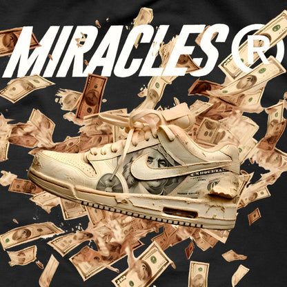 Miracles 100 Dollar T-Shirt - Black - Escape Menswear