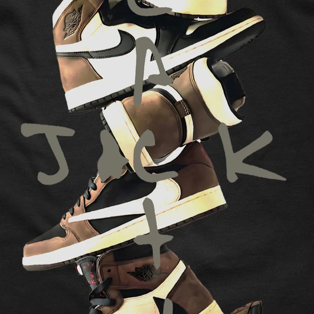 Miracles Air Cactus Print T-Shirt - Black - Escape Menswear