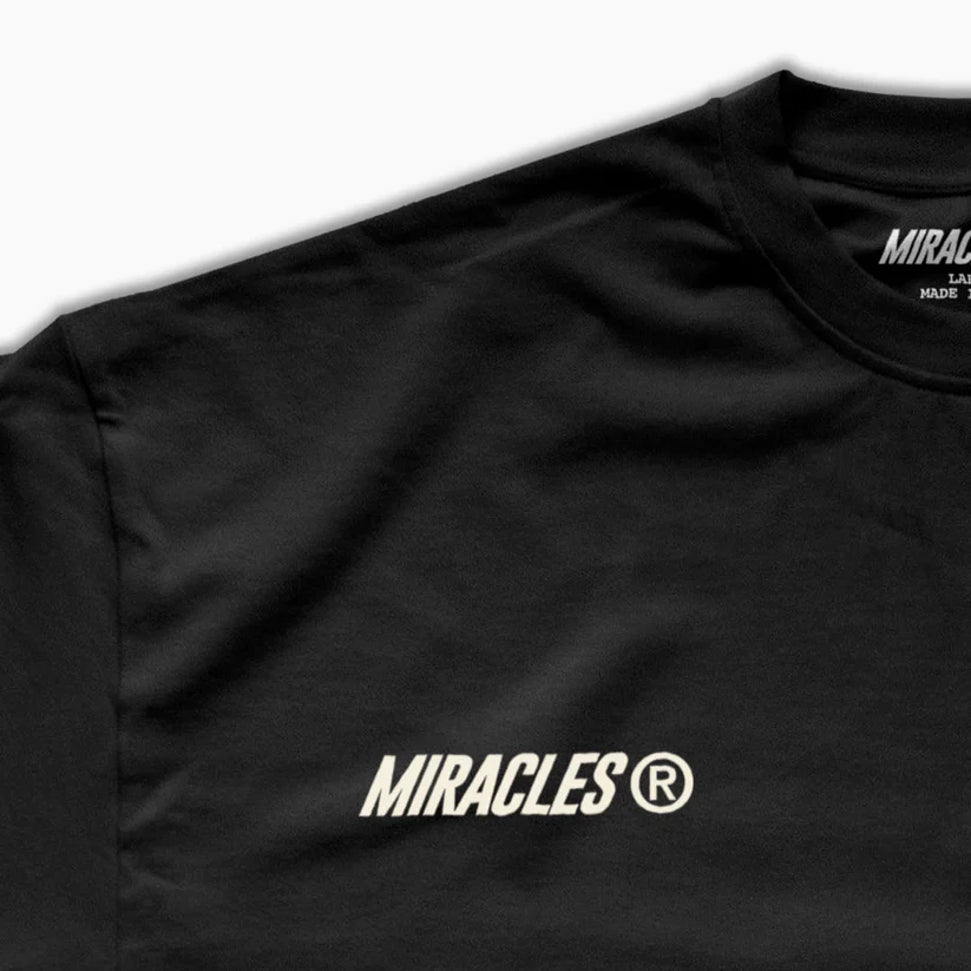 Miracles Bloom T-Shirt - Black - Escape Menswear