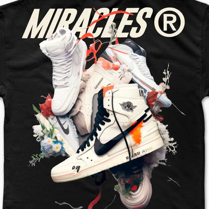 Miracles Bloom T-Shirt - Black - Escape Menswear