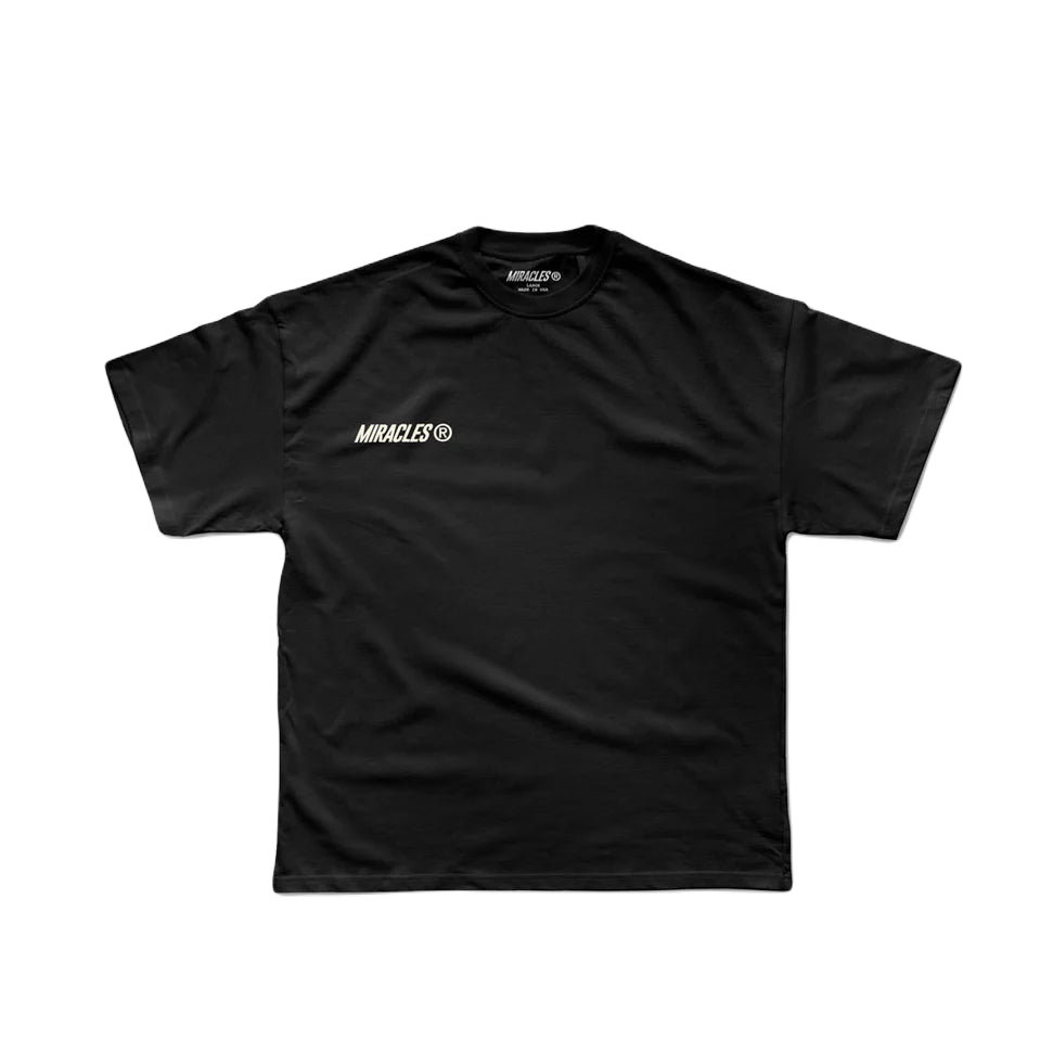 Miracles Bloom T-Shirt - Black - Escape Menswear