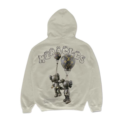 Miracles Kaws LV Hoodie - Stone - Escape Menswear