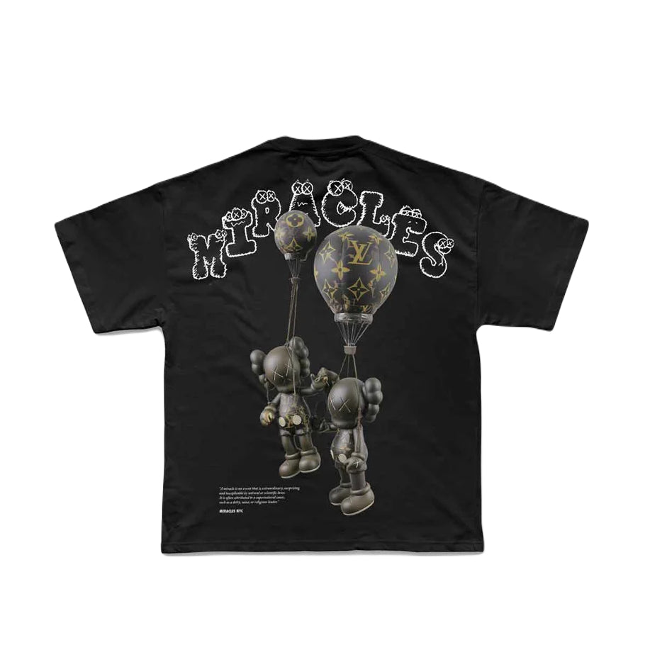 Miracles Kaws LV T-Shirt - Black - Escape Menswear
