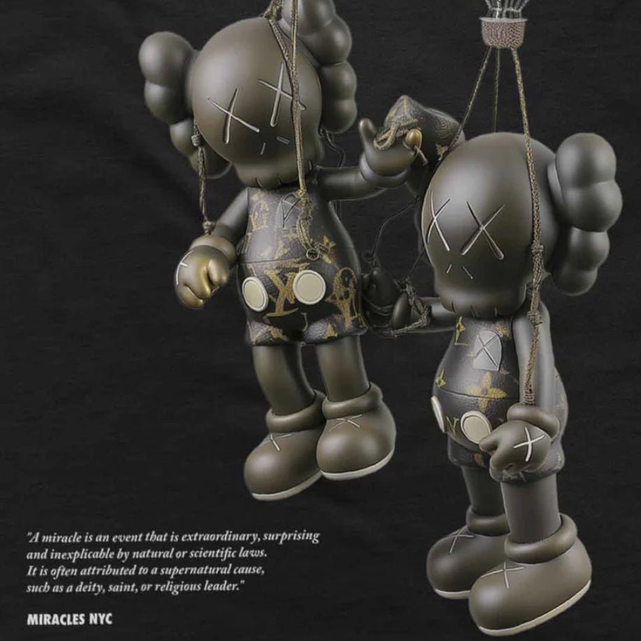 Miracles Kaws LV T-Shirt - Black - Escape Menswear