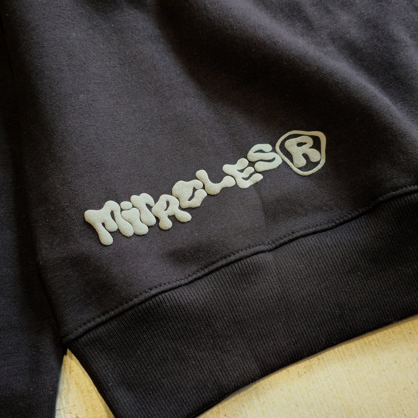 Miracles Puff Hoodie - Black - Escape Menswear