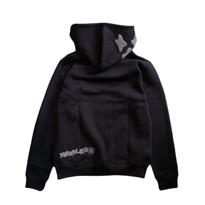 Miracles Puff Hoodie - Black - Escape Menswear