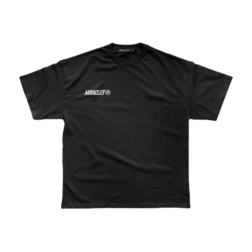 Miracles Rain T-Shirt - Black - Escape Menswear