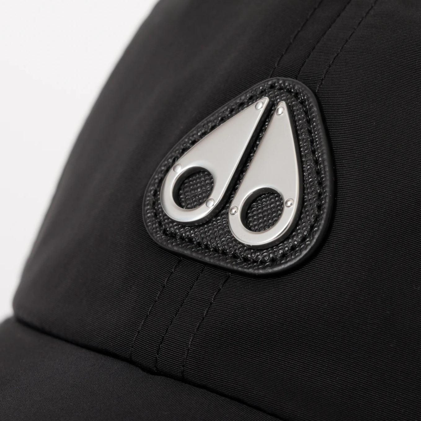 Moose Knuckles Crescent Logo Cap - 292 Black - Escape Menswear