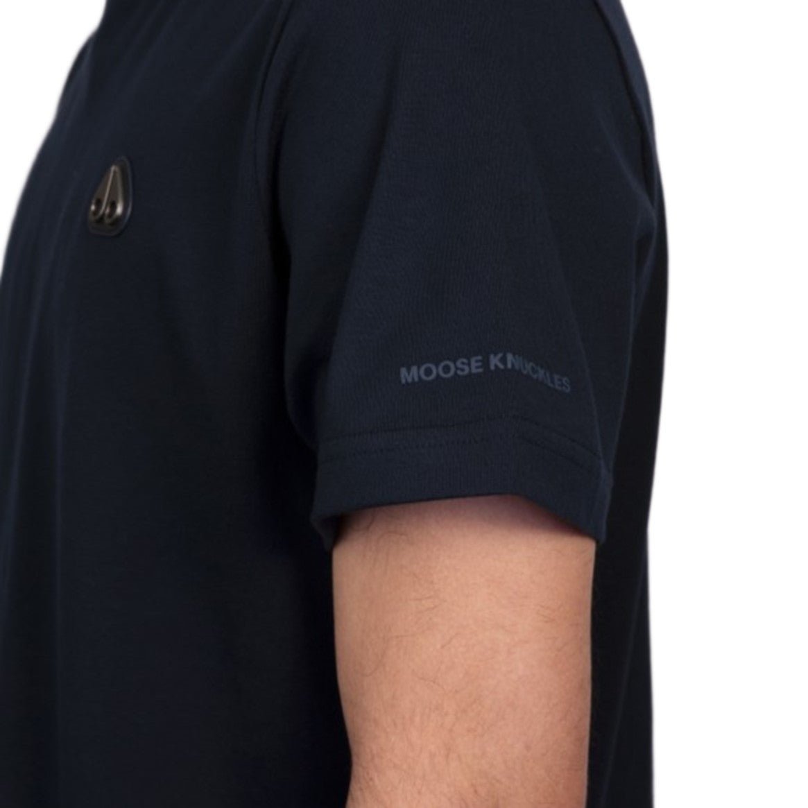 Moose Knuckles Cresent T-Shirt - 833 Navy - Escape Menswear