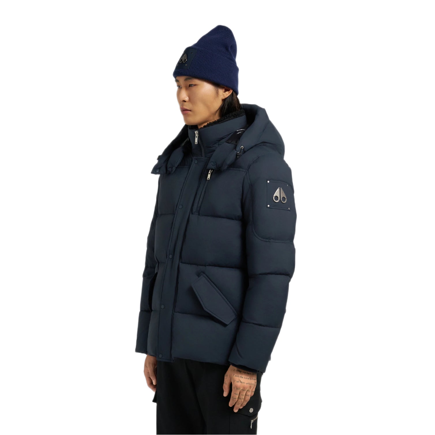 Moose Knuckles Everest Puffer 3Q Jacket - 833 Navy - Escape Menswear