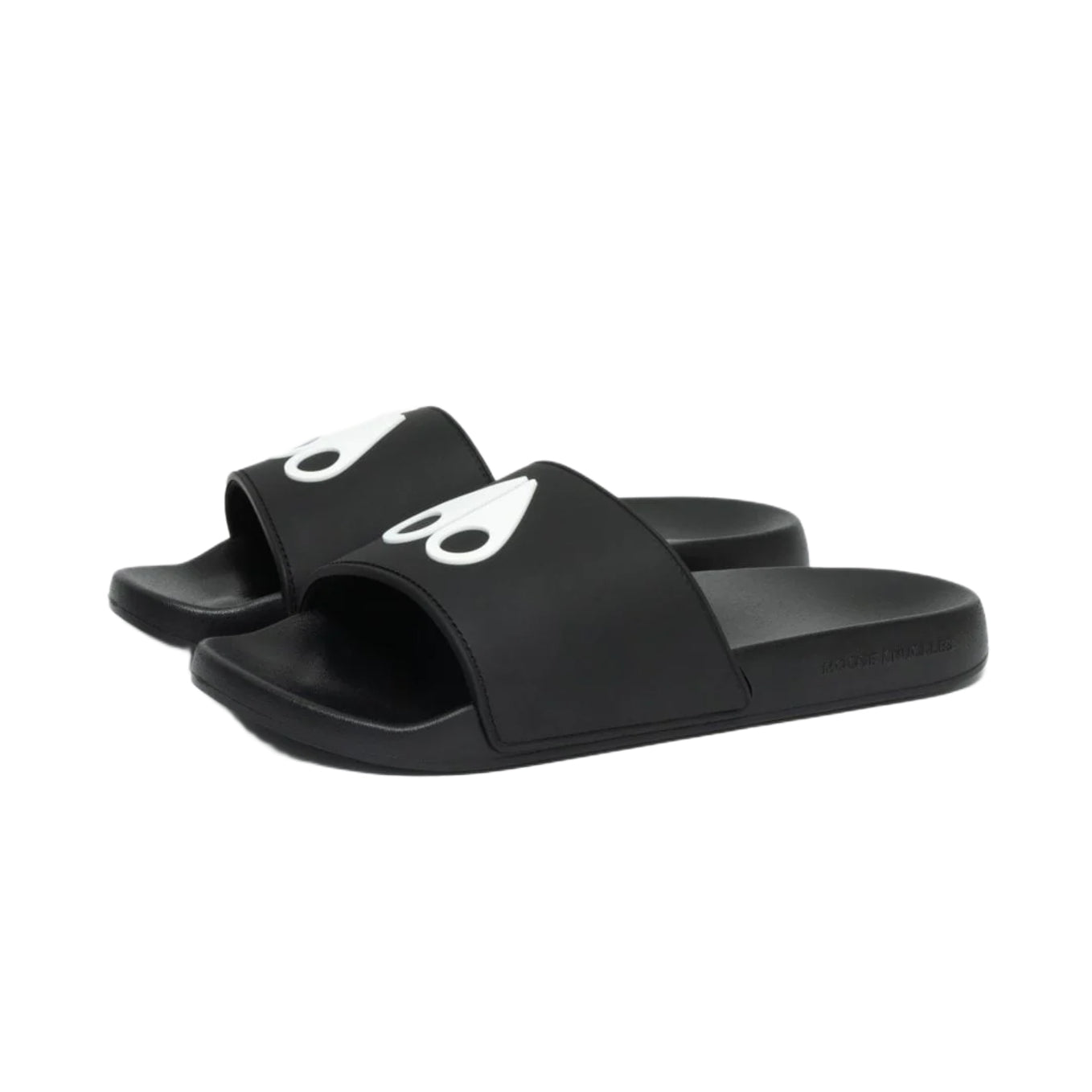 Moose Knuckles Logo Icon Sport Slides - 292 Black - Escape Menswear