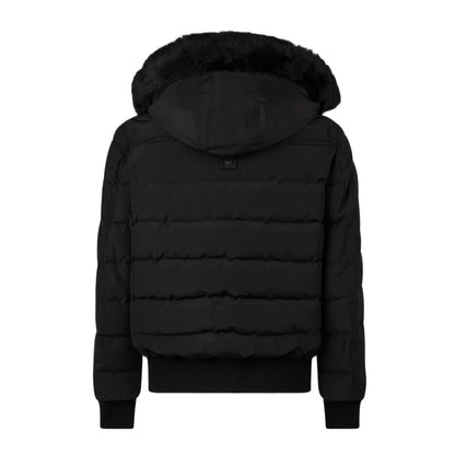 Moose Knuckles Onyx Scotchtown Shearling Bomber Jacket - 305 Black/Black - Escape Menswear