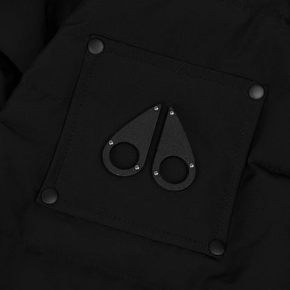 Moose Knuckles Onyx Scotchtown Shearling Bomber Jacket - 305 Black/Black - Escape Menswear