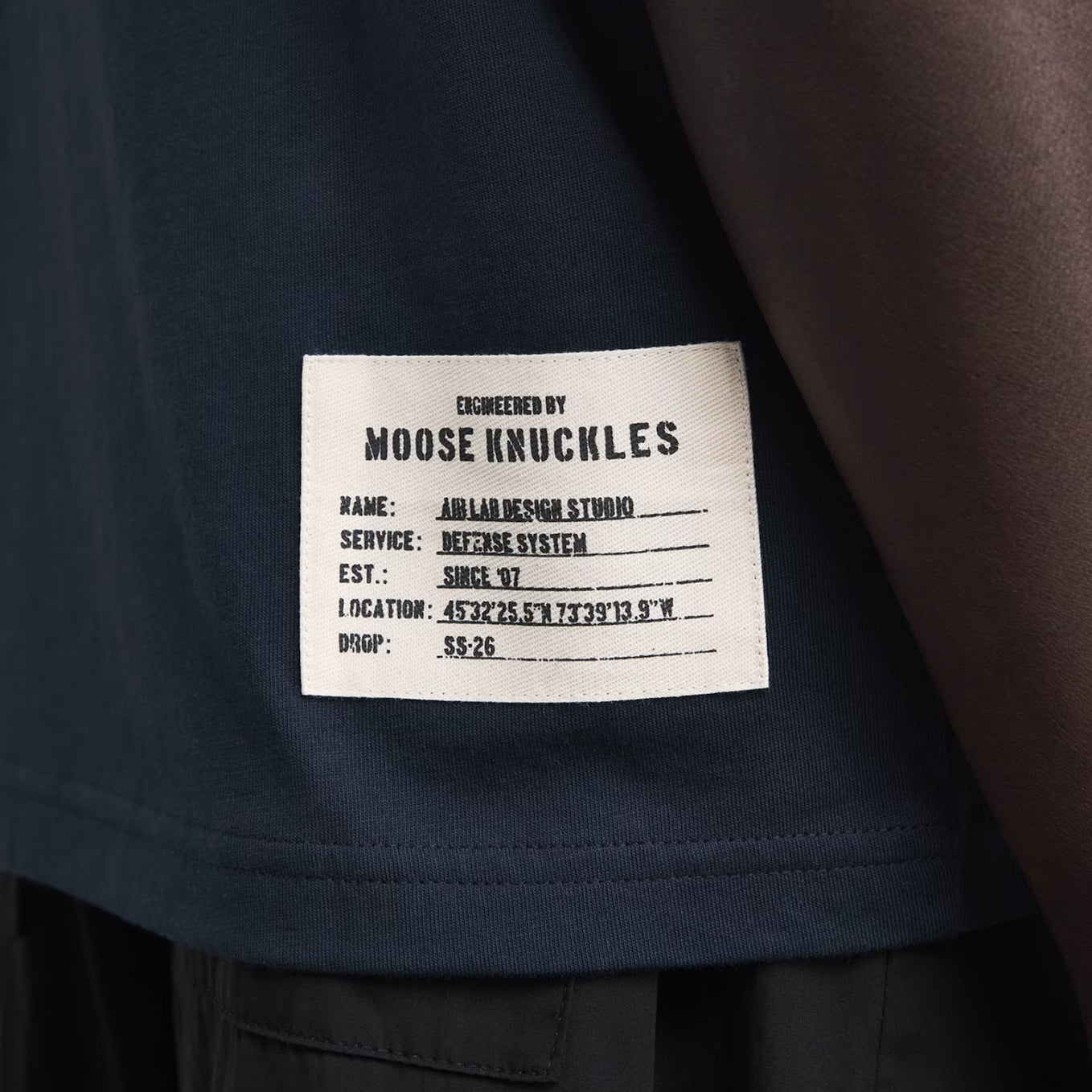 Moose Knuckles Tandem T-Shirt - 833 Navy - Escape Menswear