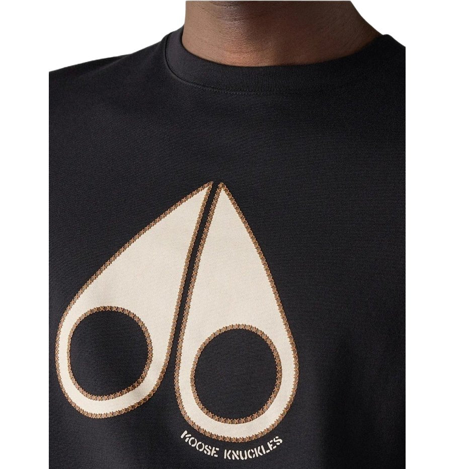 Moose Knuckles Tandem T-Shirt - Black - Escape Menswear