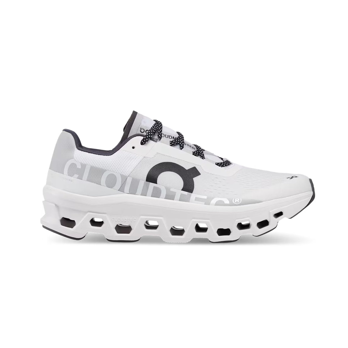On Running Cloudmonster Trainers - All White - Escape Menswear