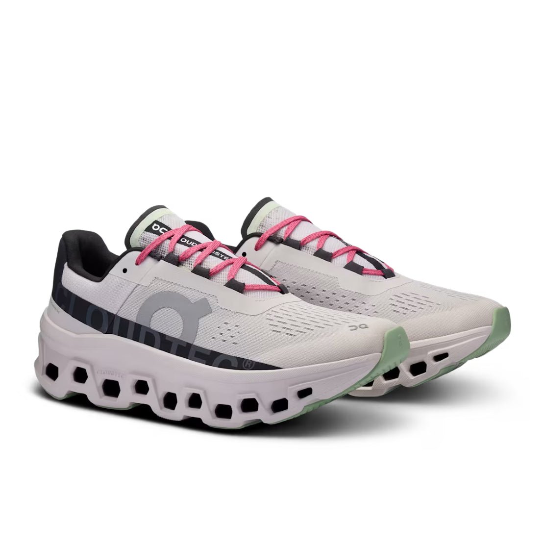 On Running Cloudmonster Trainers - Frost/Black - Escape Menswear