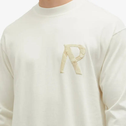 Represent Masking Tape LS T-Shirt - Flat White - Escape Menswear