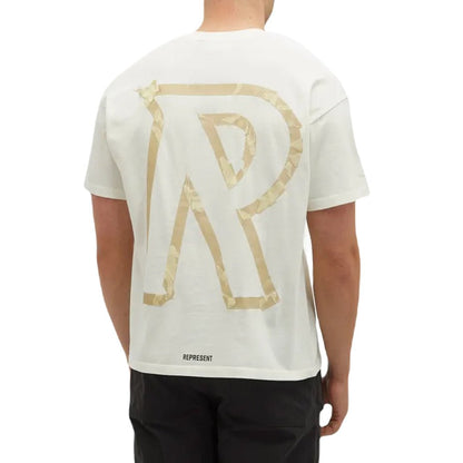 Represent Masking Tape T-Shirt - Flat White - Escape Menswear