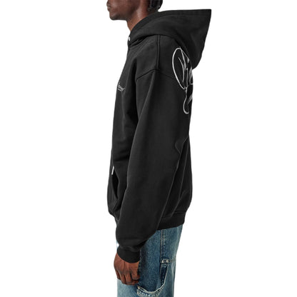 Represent Owners Club Script Hoodie - 001 Black - Escape Menswear