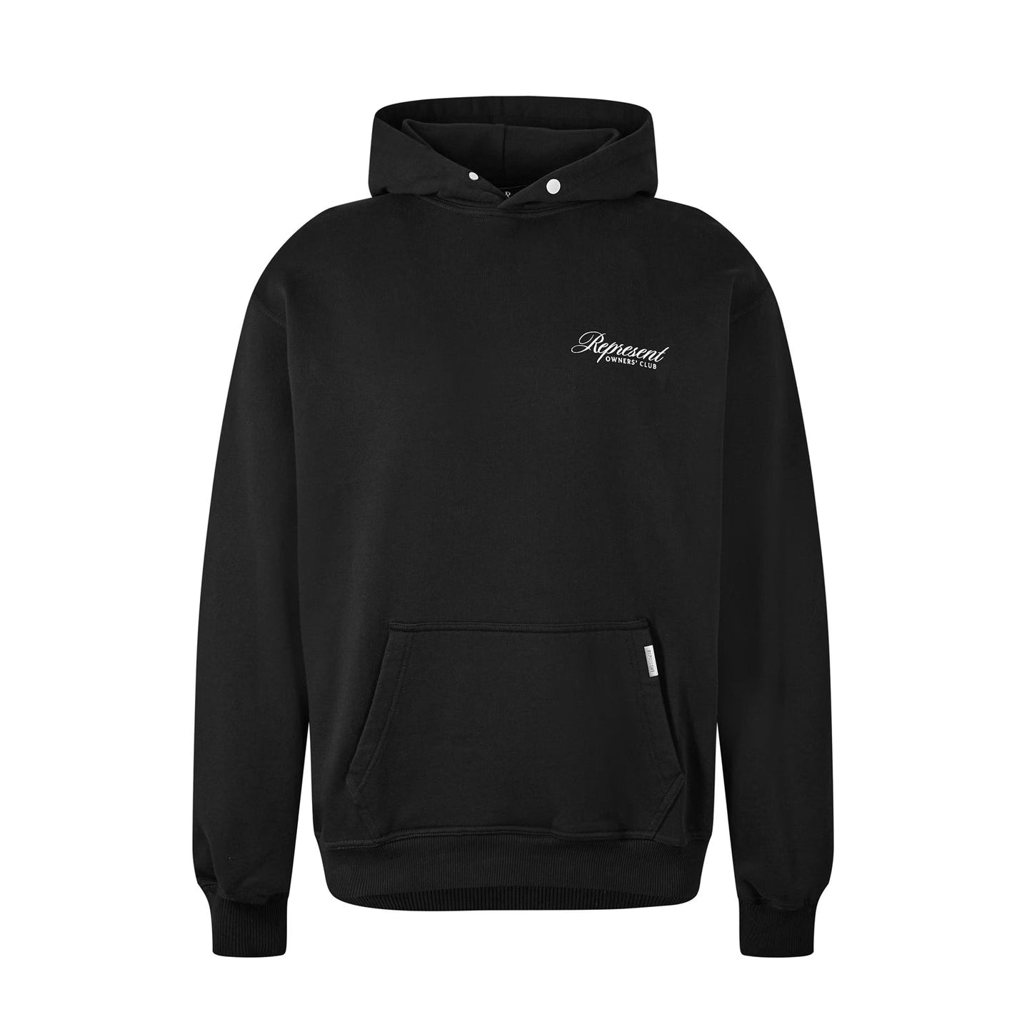 Represent Owners Club Script Hoodie - 001 Black - Escape Menswear