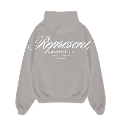 Represent Owners Club Script Hoodie - 046 Slate - Escape Menswear