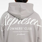 Represent Owners Club Script Hoodie - 046 Slate - Escape Menswear