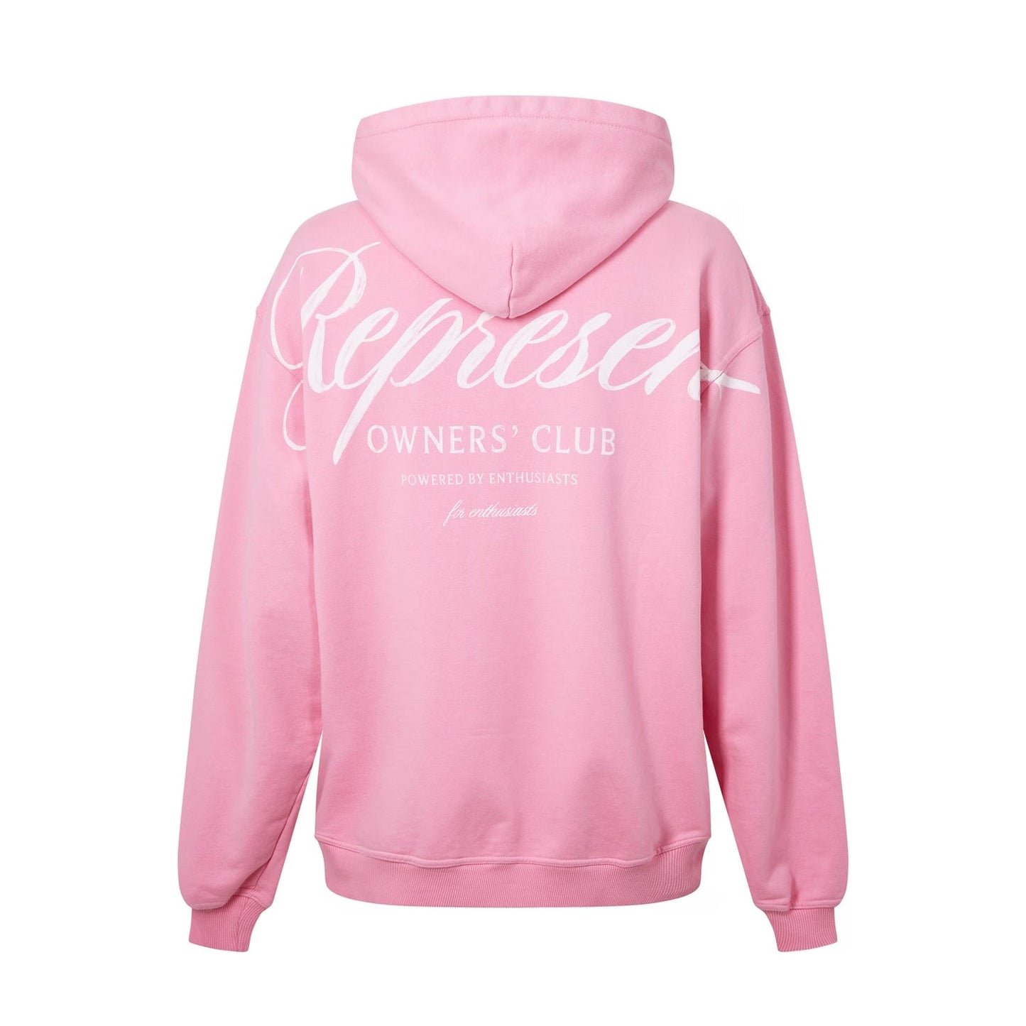 Represent Owners Club Script Hoodie - 518 Pink - Escape Menswear