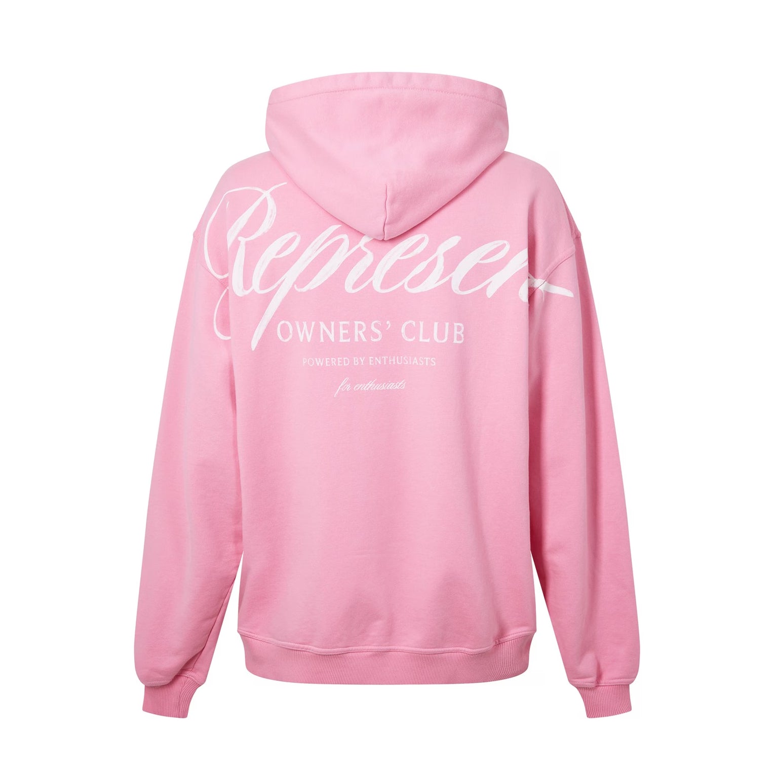 Represent Owners Club Script Hoodie - 518 Pink - Escape Menswear