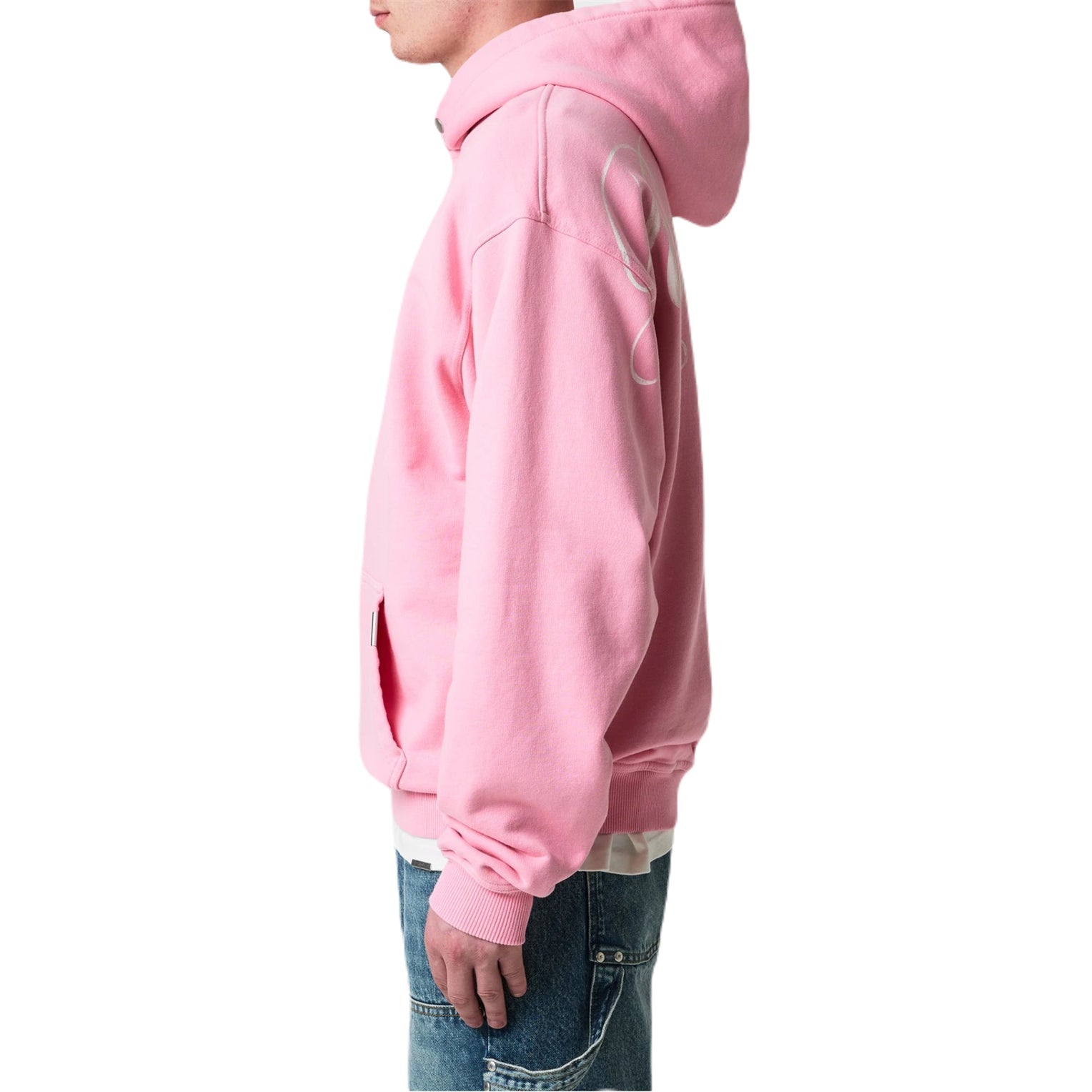 Represent Owners Club Script Hoodie - 518 Pink - Escape Menswear