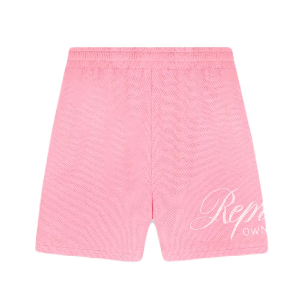 Represent Owners Club Script Mesh Shorts - 518 Pink - Escape Menswear