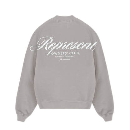 Represent Owners Club Script Sweatshirt - 046 Slate - Escape Menswear