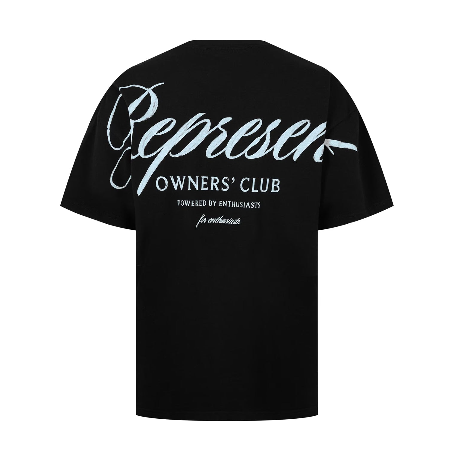 Represent Owners Club Script T-Shirt - 001 Black - Escape Menswear