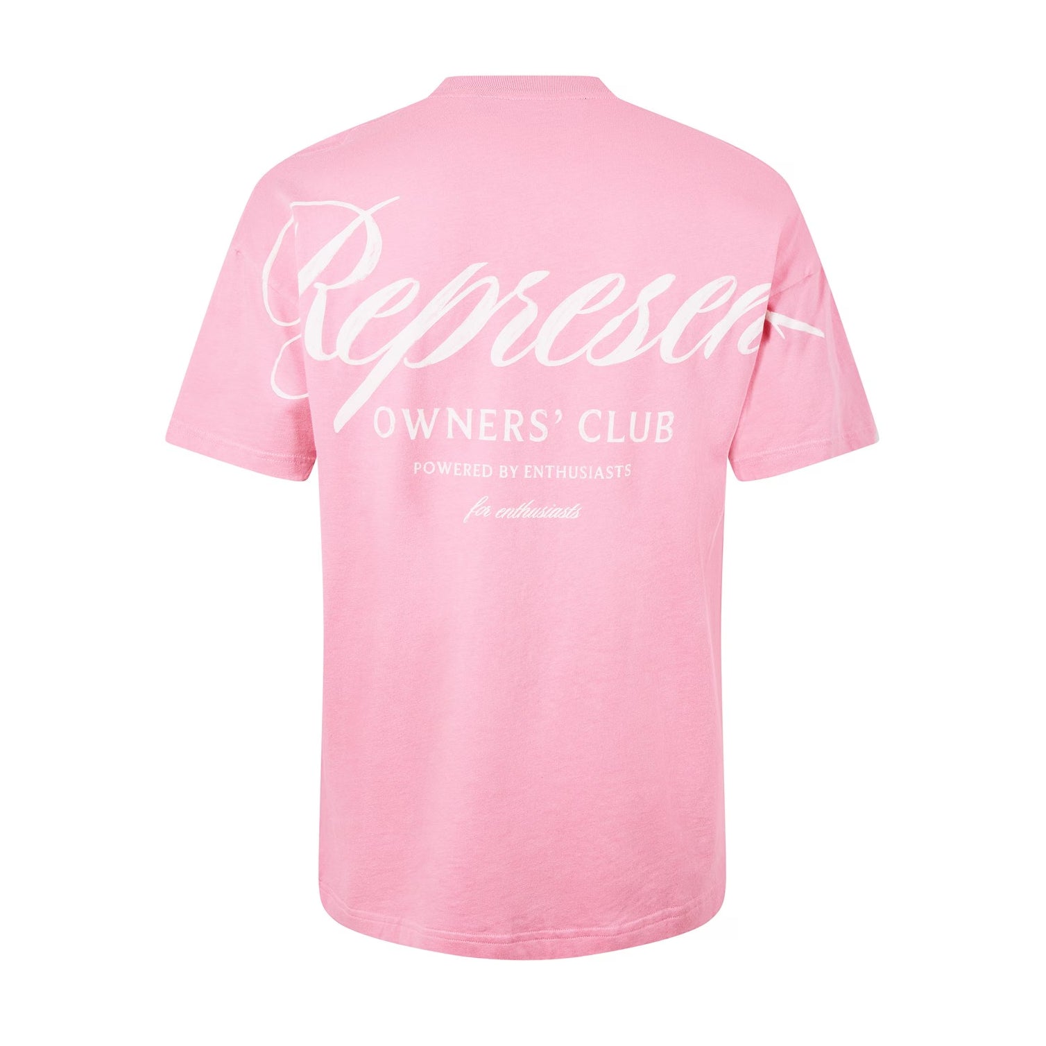 Represent Owners Club Script T-Shirt - 518 Pink - Escape Menswear