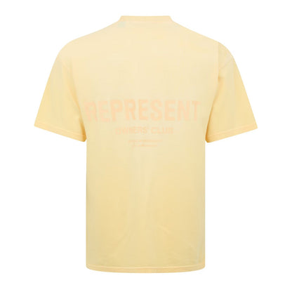 Represent Owners Club T-Shirt - 32 Pastel Yellow - Escape Menswear