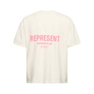 Represent Owners Club T-Shirt - 417 White & Bubble Pink - Escape Menswear