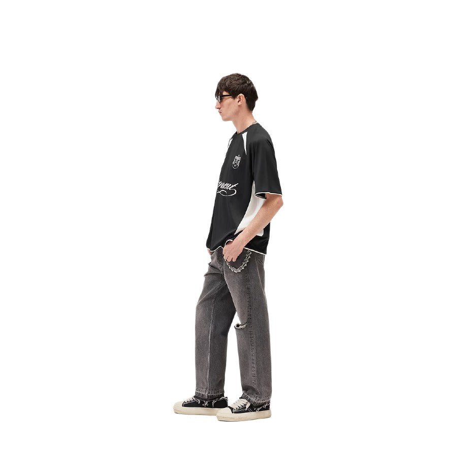Represent Star Football Jersey - 01 Jet Black - Escape Menswear