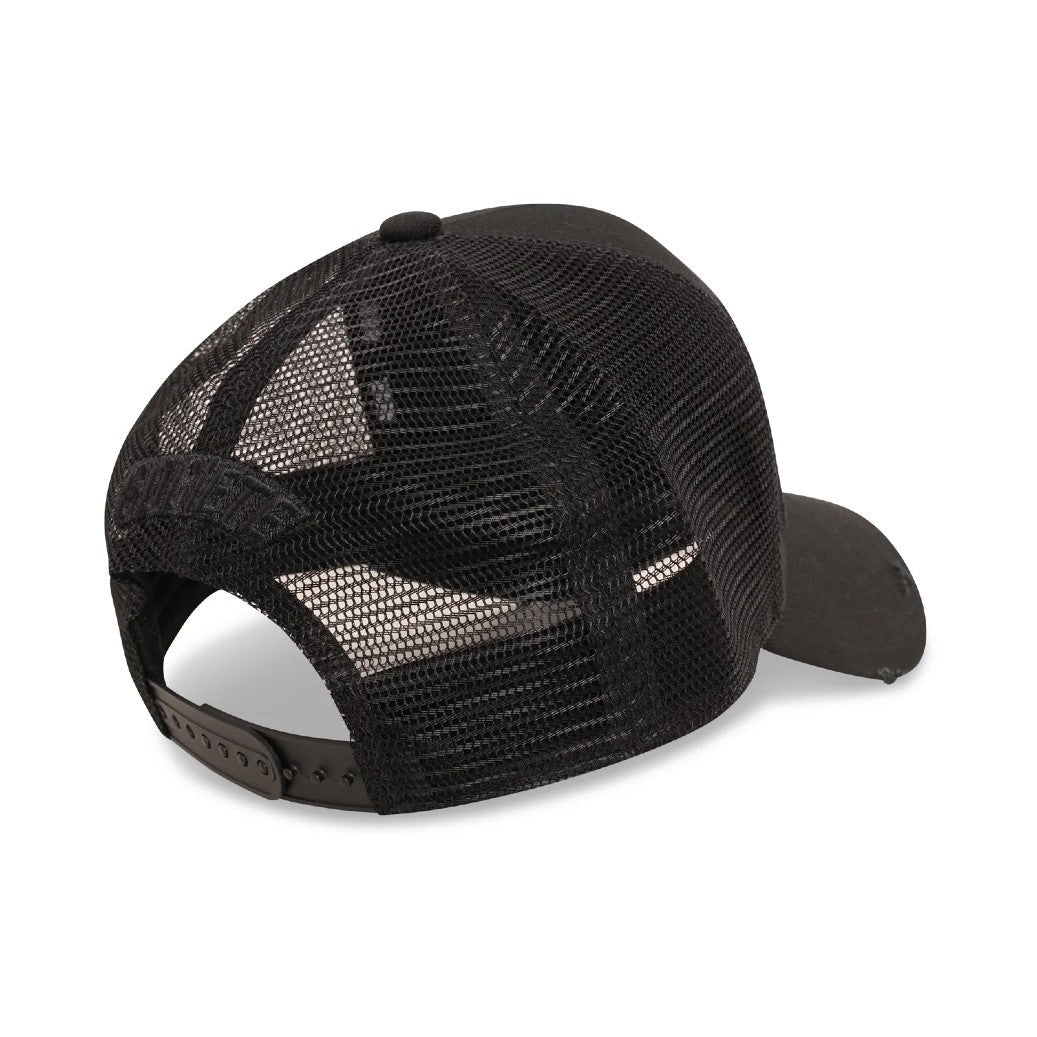 Societe Noir La Vitesse Mesh Trucker Cap - Black/Black - Escape Menswear