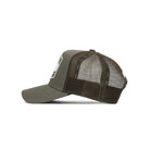 Societe Noir Marais Mesh Trucker Cap - Khaki/White - Escape Menswear