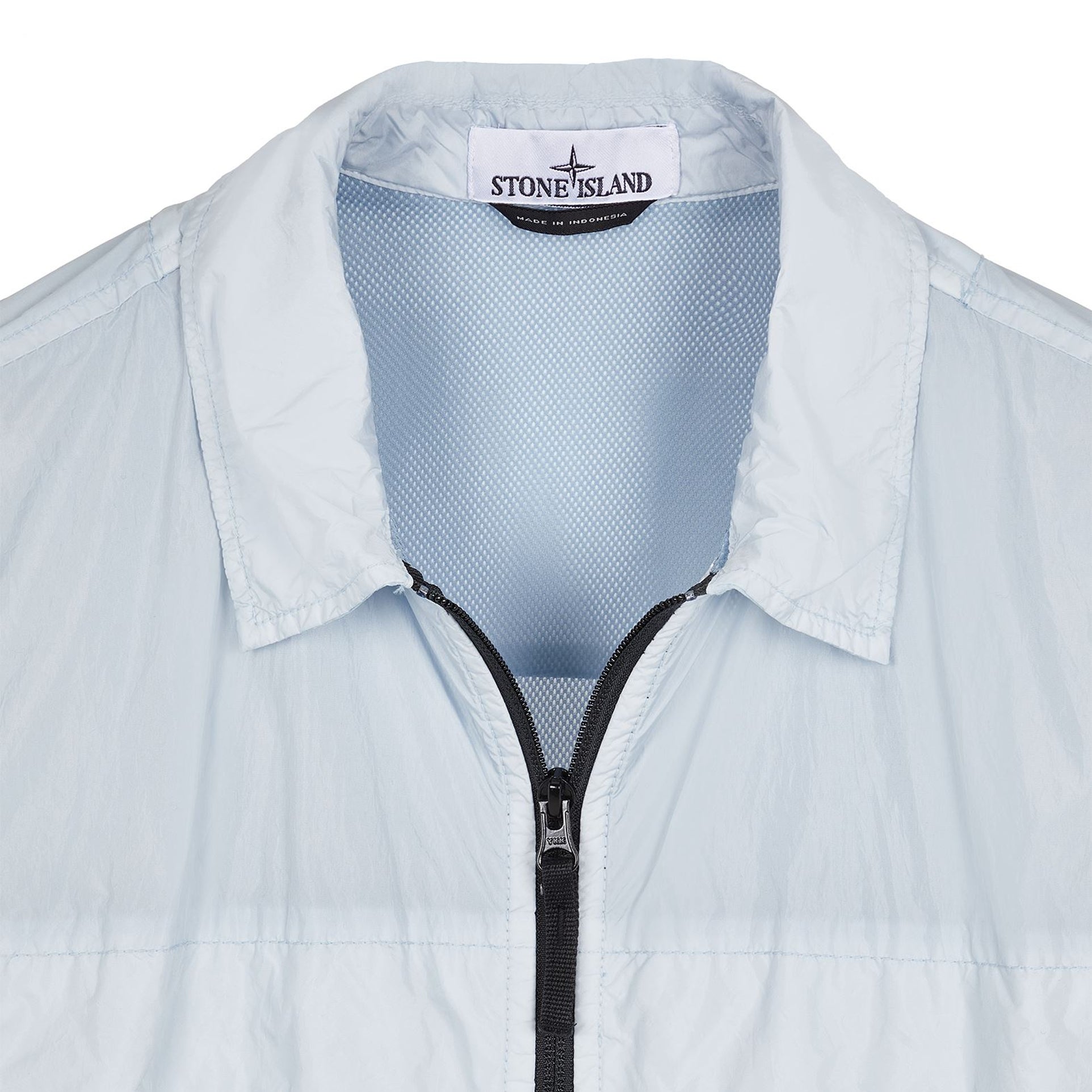 Stone Island 10522 Garment Dyed Crinkle Overshirt - V0041 Sky Blue - Escape Menswear