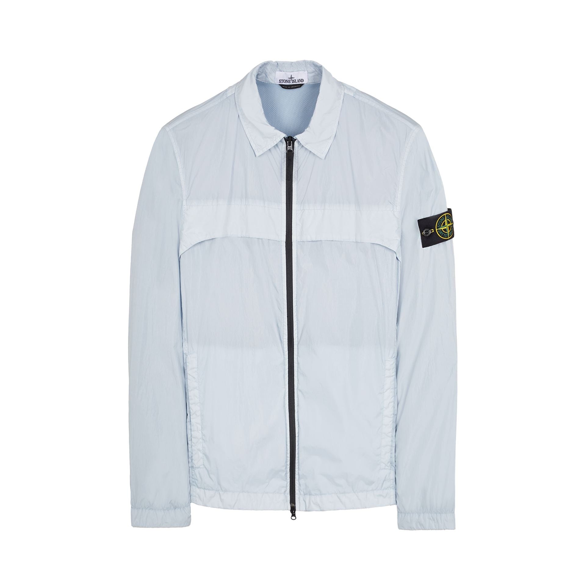 Stone Island 10522 Garment Dyed Crinkle Overshirt - V0041 Sky Blue - Escape Menswear