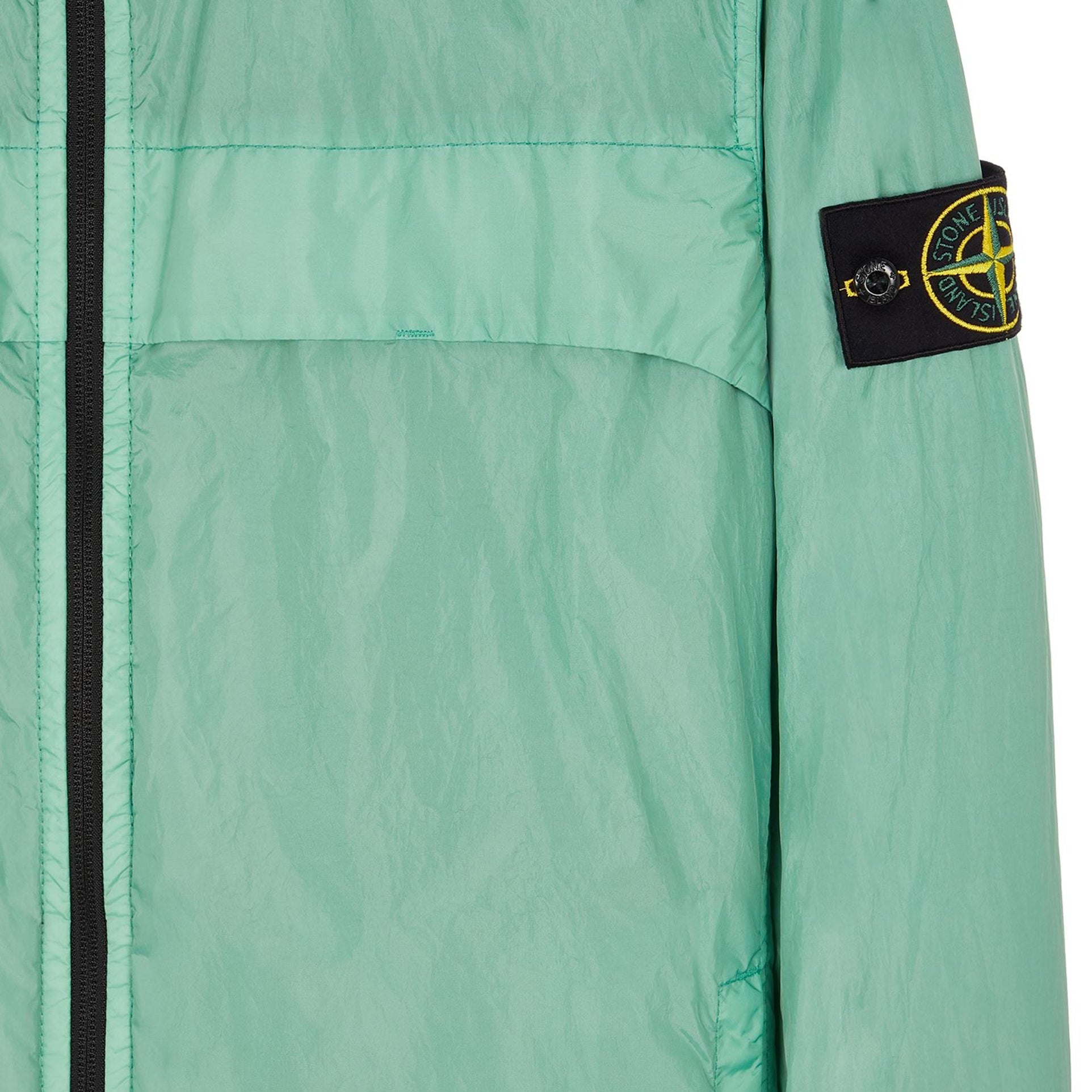 Stone Island 10522 Garment Dyed Crinkle Overshirt - V0052 Light Green - Escape Menswear