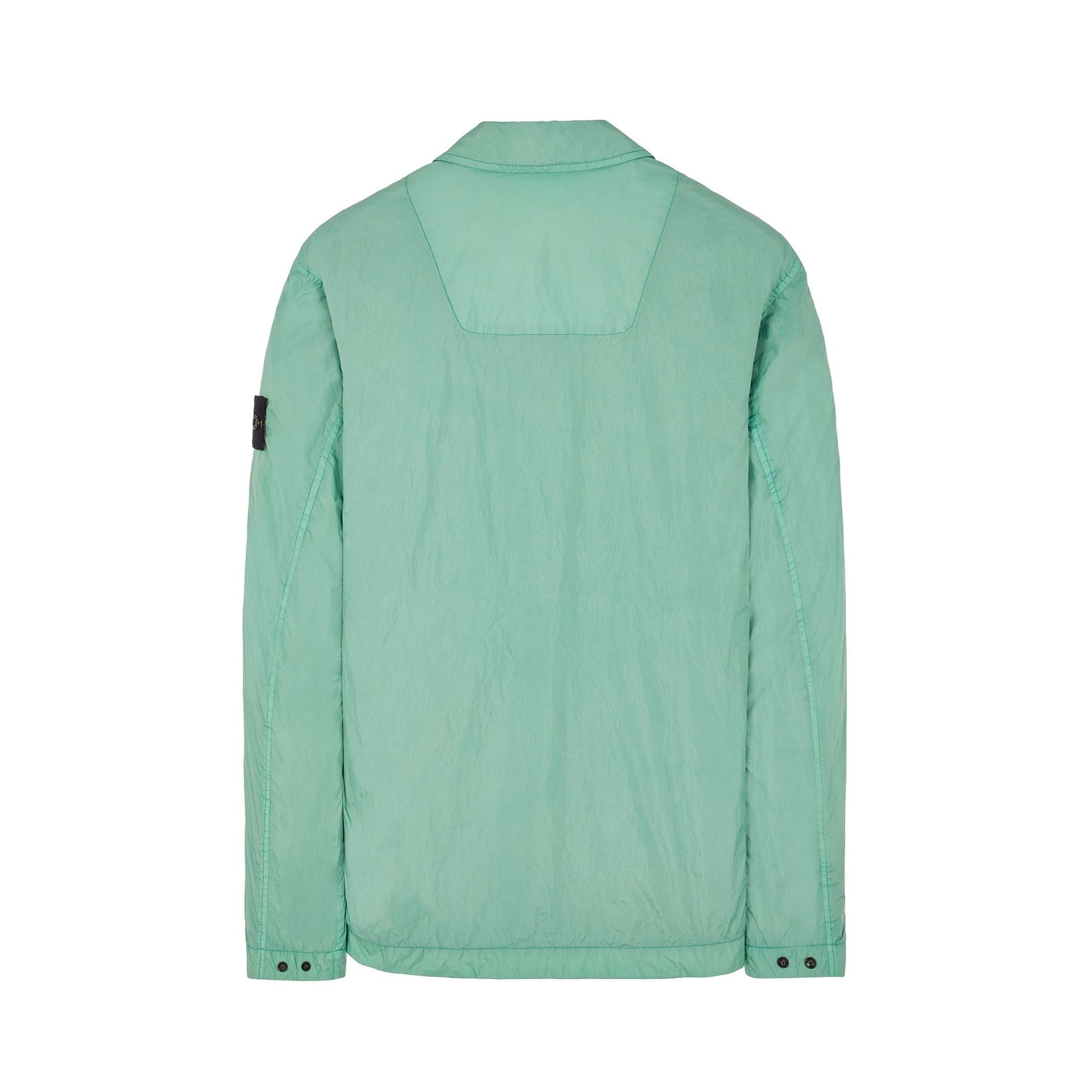 Stone Island 10522 Garment Dyed Crinkle Overshirt - V0052 Light Green - Escape Menswear