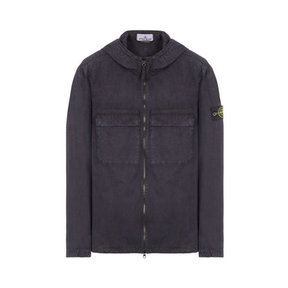 Stone Island 106WN OLD Treat Overshirt - V0129 Black - Escape Menswear