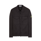 Stone Island 10812 Stretch Cotton Overshirt - V0029 Black - Escape Menswear
