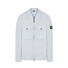Stone Island 10812 Stretch Cotton Overshirt - V0041 Sky Blue - Escape Menswear