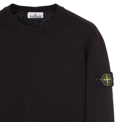 Stone Island 66060 Old Treatment Sweatshirt - V0029 Black - Escape Menswear