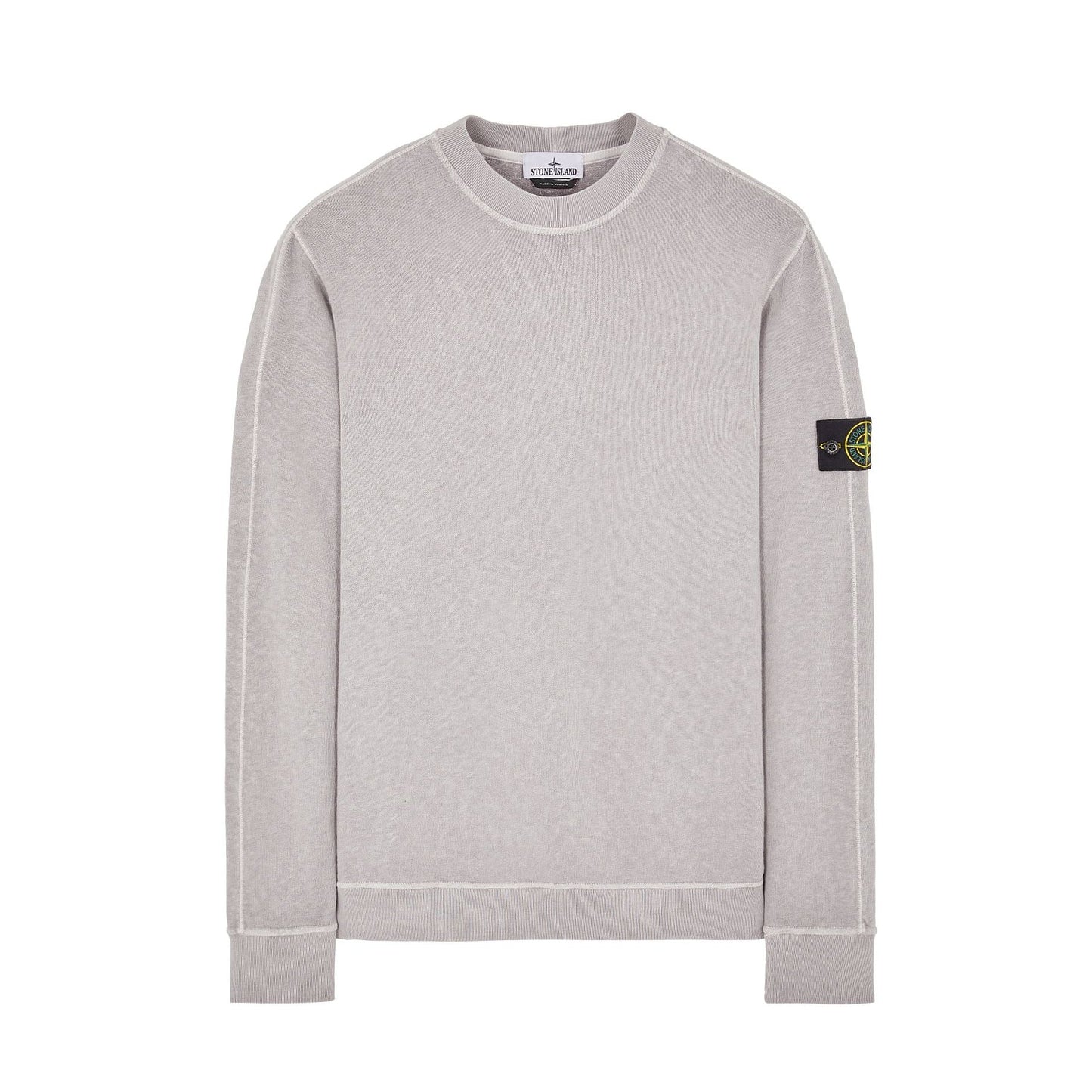 Stone Island 66060 Old Treatment Sweatshirt - V0164 Dust Grey - Escape Menswear