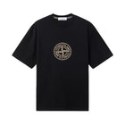 Stone Island All Around Compass Print T-Shirt - 029 Black - Escape Menswear